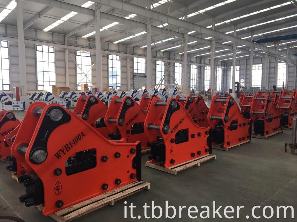 0,5tons-80tons Tipo laterale Breaker idraulico Breaker idraulico Hammer Breaker